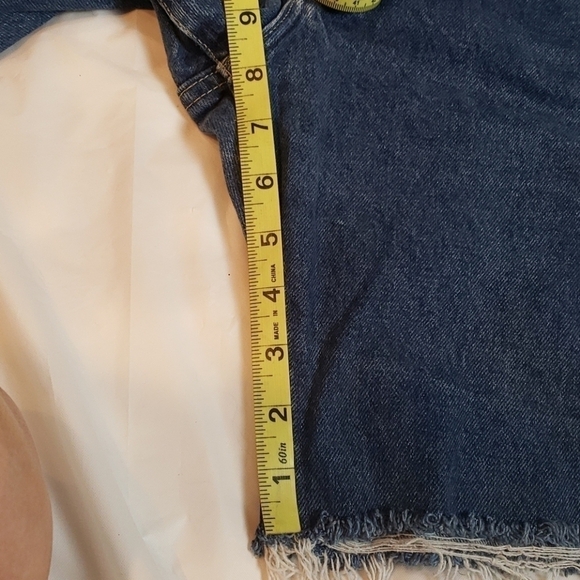 VINTAGE Lee USA High Rise Denim Cut Offs 24" Waist - Picture 11 of 13